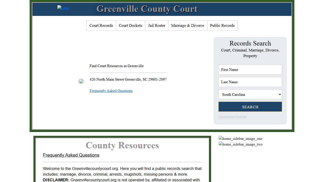 Greenville County Court Records Search