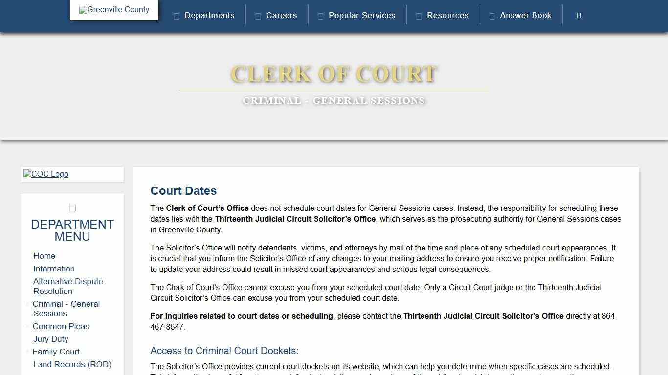 County of Greenville, SC