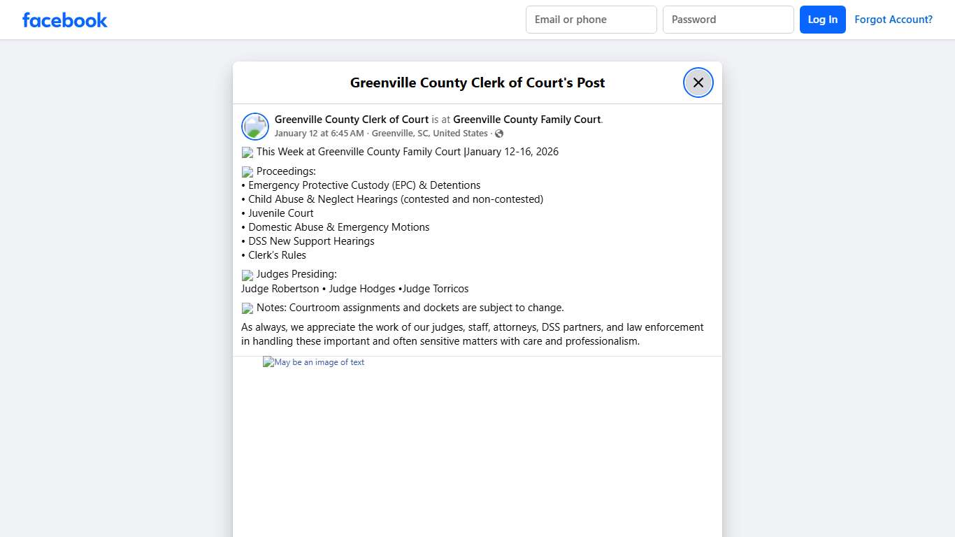 📅 This Week at... - Greenville County Clerk of Court Facebook